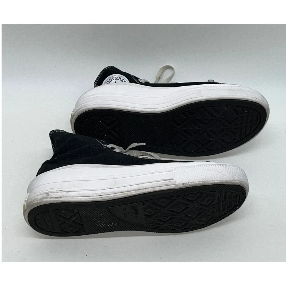 Converse All Star Move Platform High Top Sneakers Black White‎ Women's 10